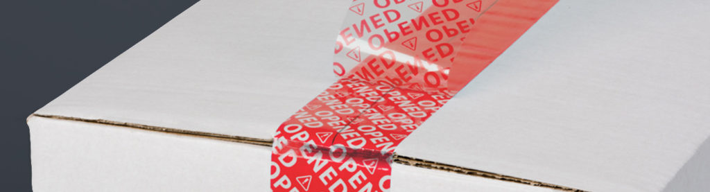 Security Package Tape red open