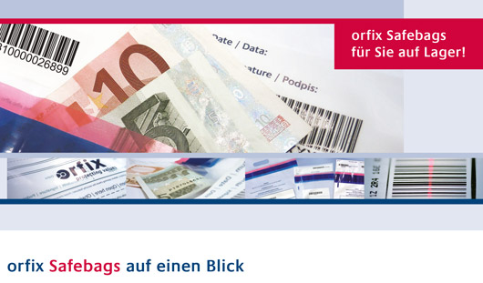 Bargeld liegt auf einem Safebag