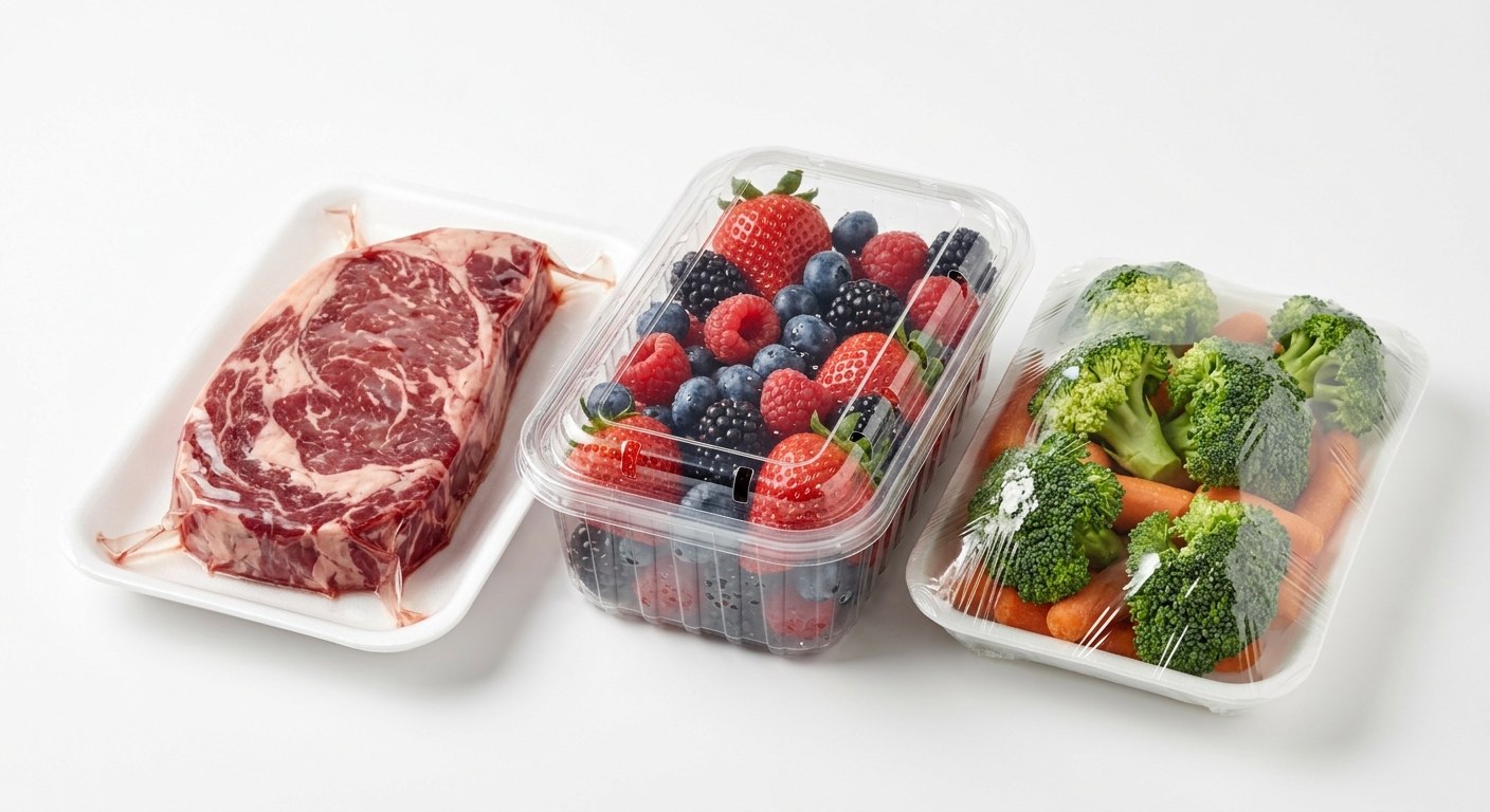 An assortment of packed fresh foods from the orfix food range