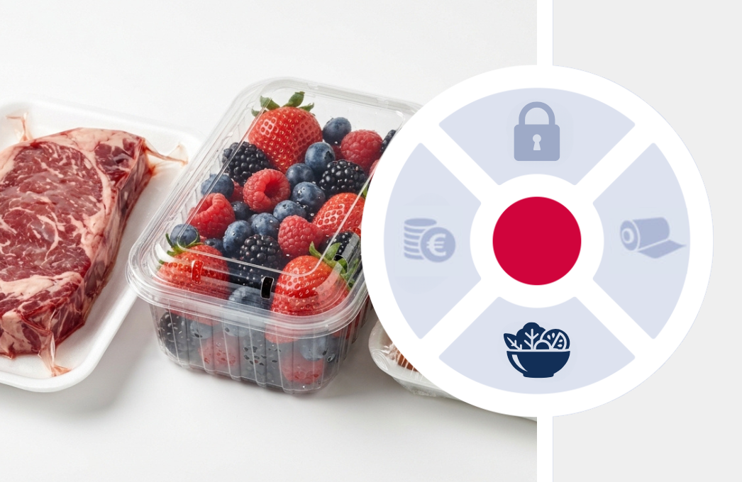 An assortment of packed fresh foods from the orfix food range