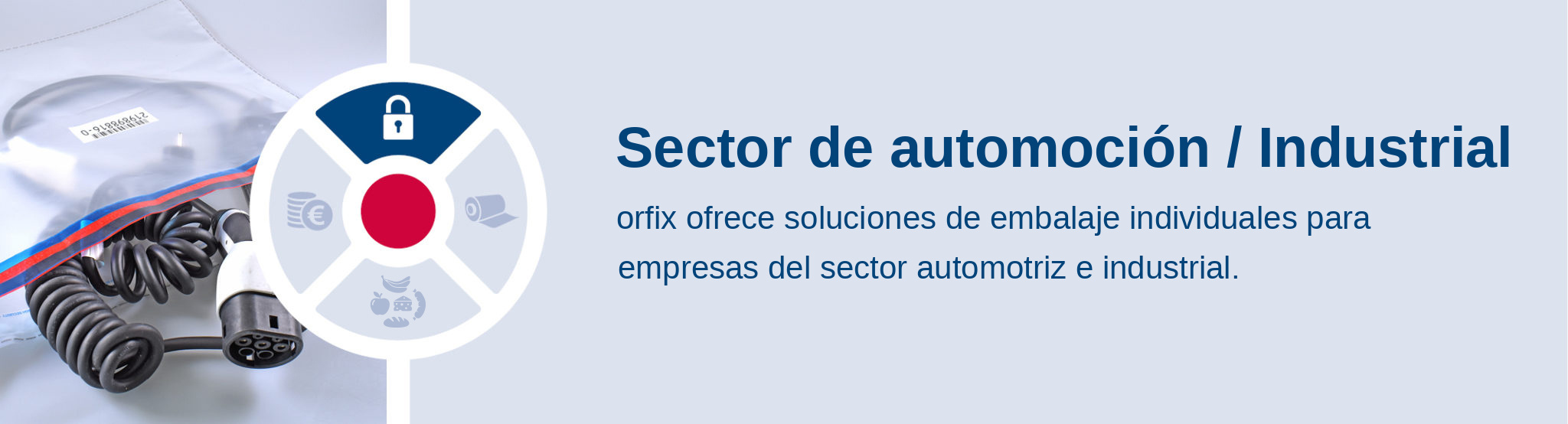 Sector Automotriz / Industrial. orfix ofrece soluciones de embalaje individuales para empresas del sector automotriz e industrial.
