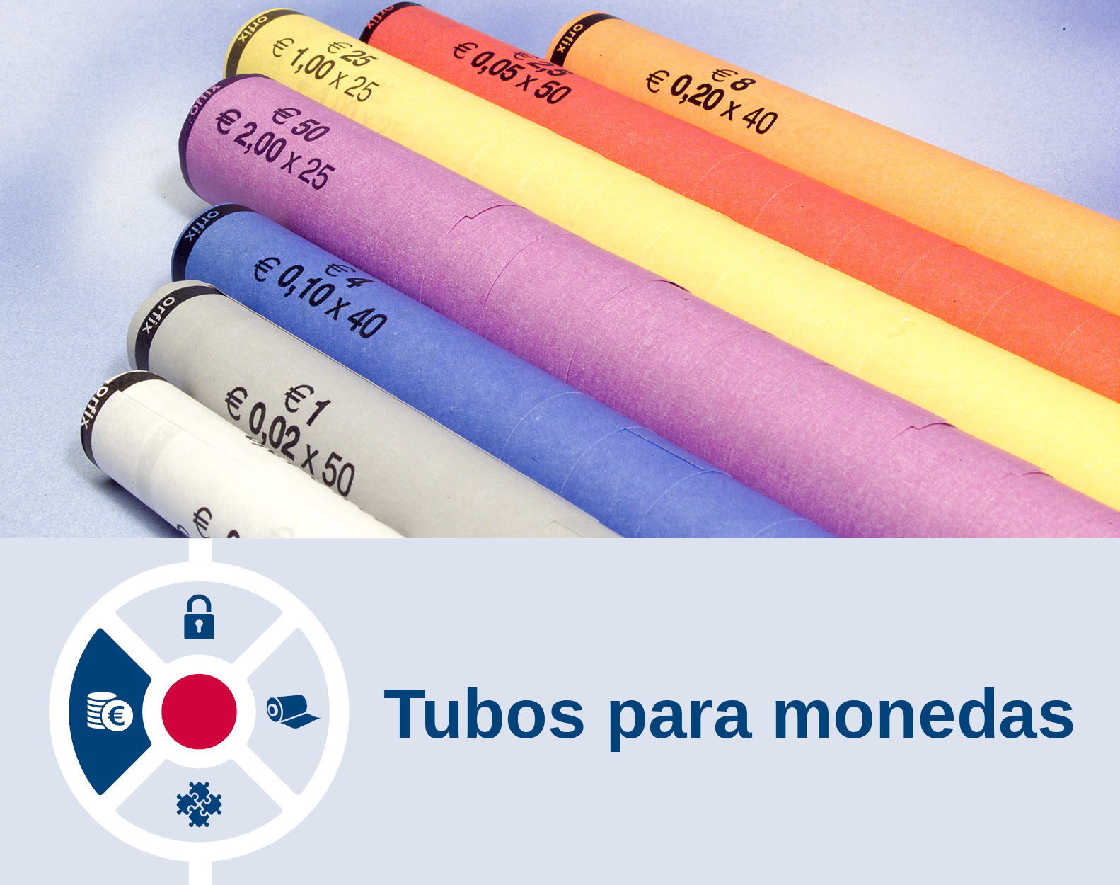 Tubos para monedas